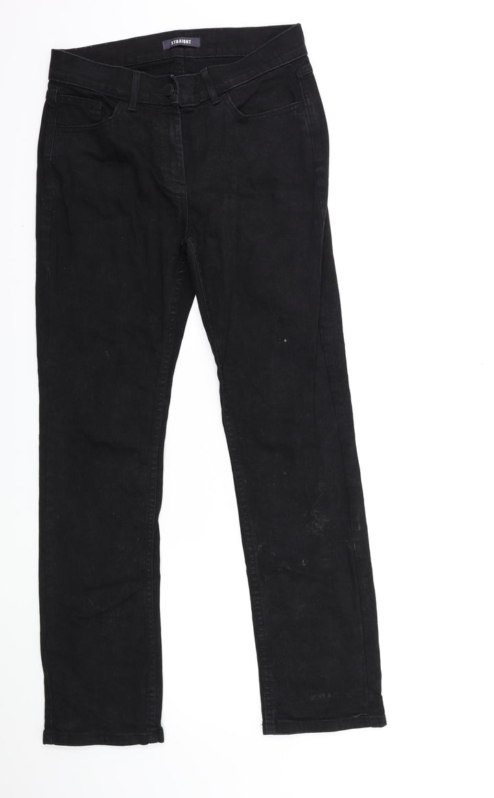 Marks and Spencer Womens Black  Denim Skinny Jeans Size 12 L29 in