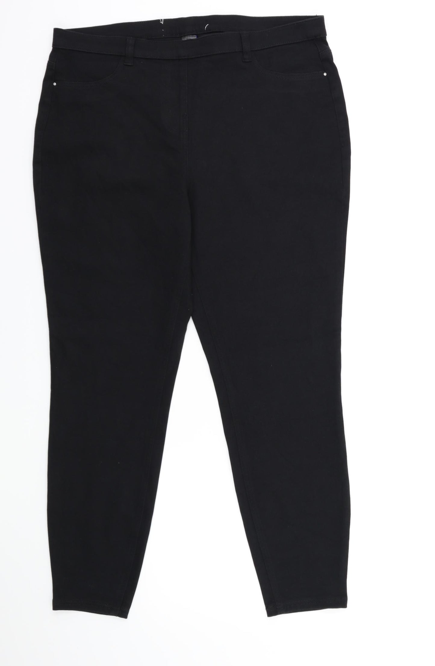 NEXT Womens Black  Denim Jegging Jeans Size 18 L27 in