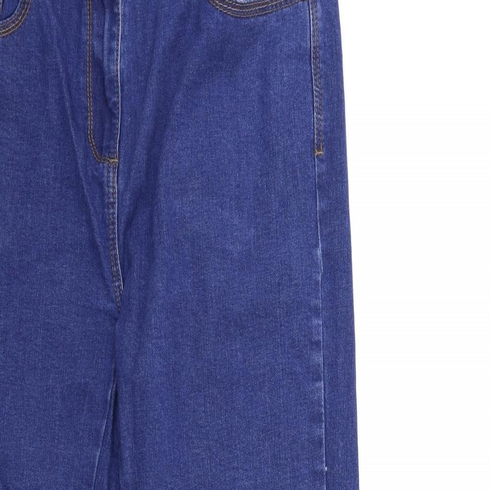 M&Co Womens Blue  Denim Skinny Jeans Size 10 L28 in