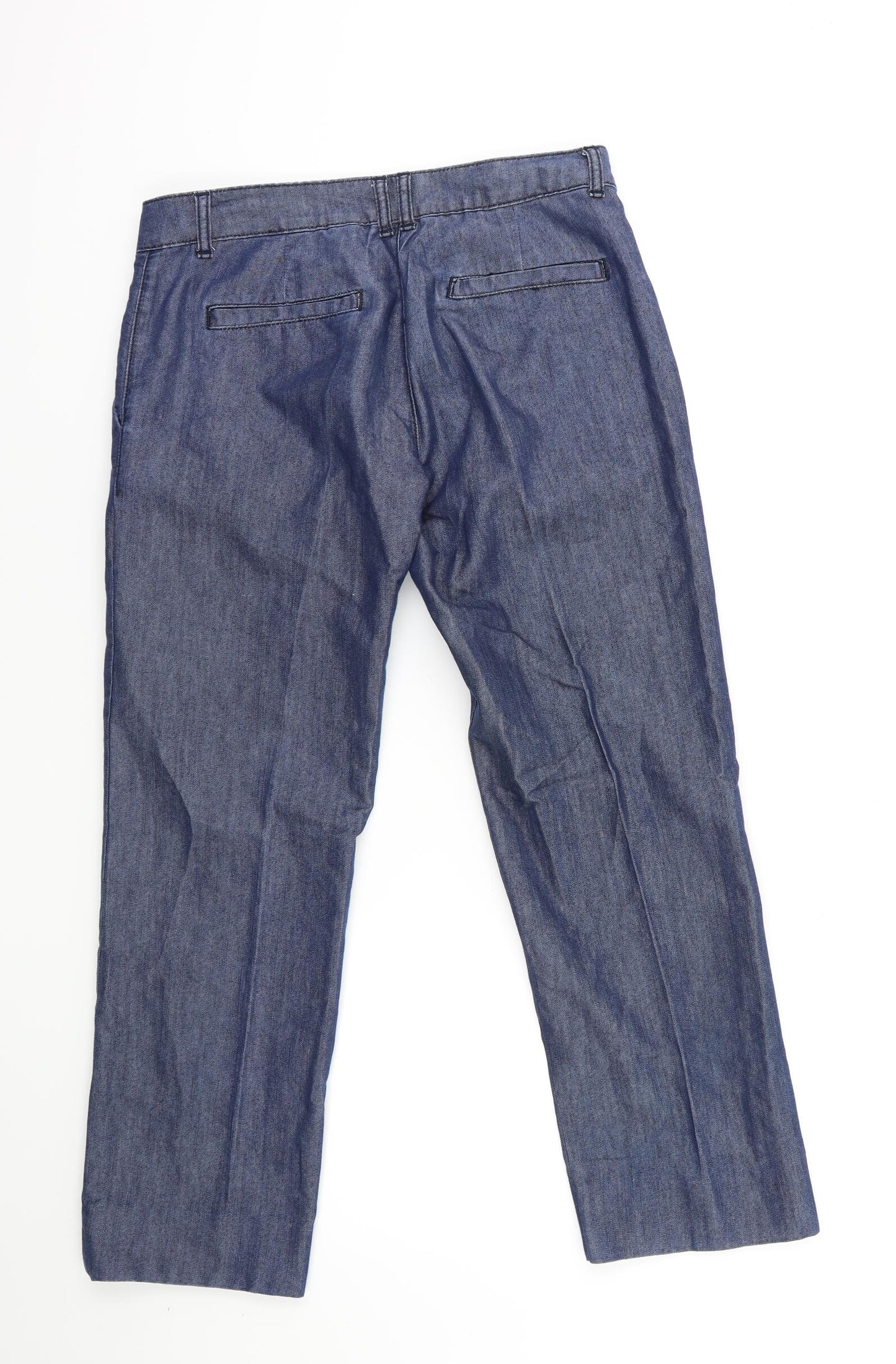 Preworn Womens Blue  Denim Straight Jeans Size 30 in L26 in