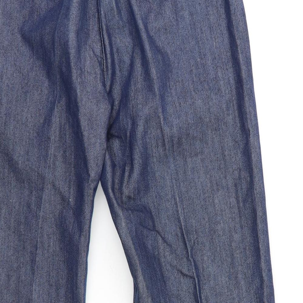 Preworn Womens Blue  Denim Straight Jeans Size 30 in L26 in