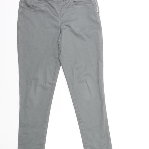Preworn Womens Grey  Denim Skinny Jeans Size 30 in L27 in