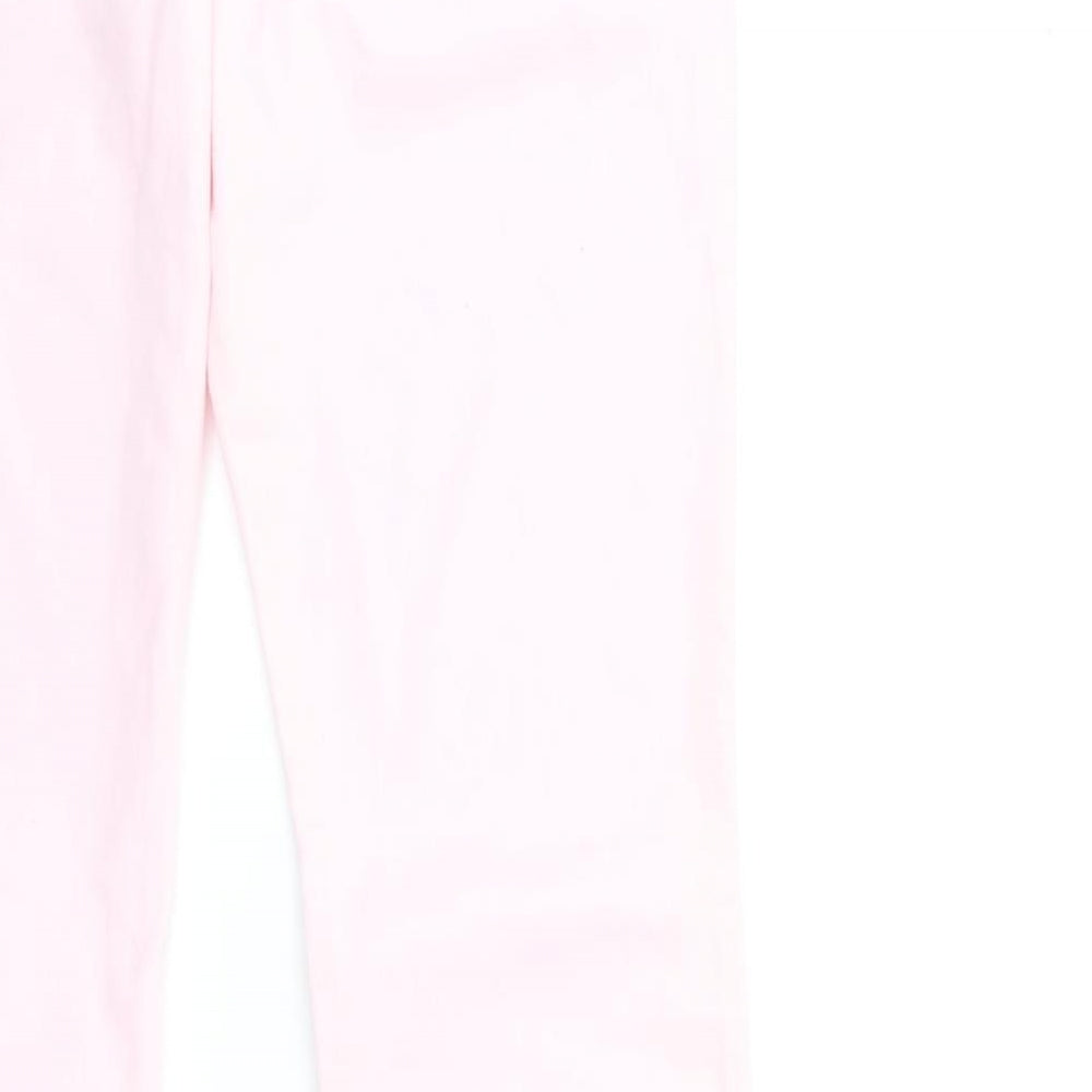 TRAFALUC Womens Pink  Denim Flared Jeans Size 14 L32 in
