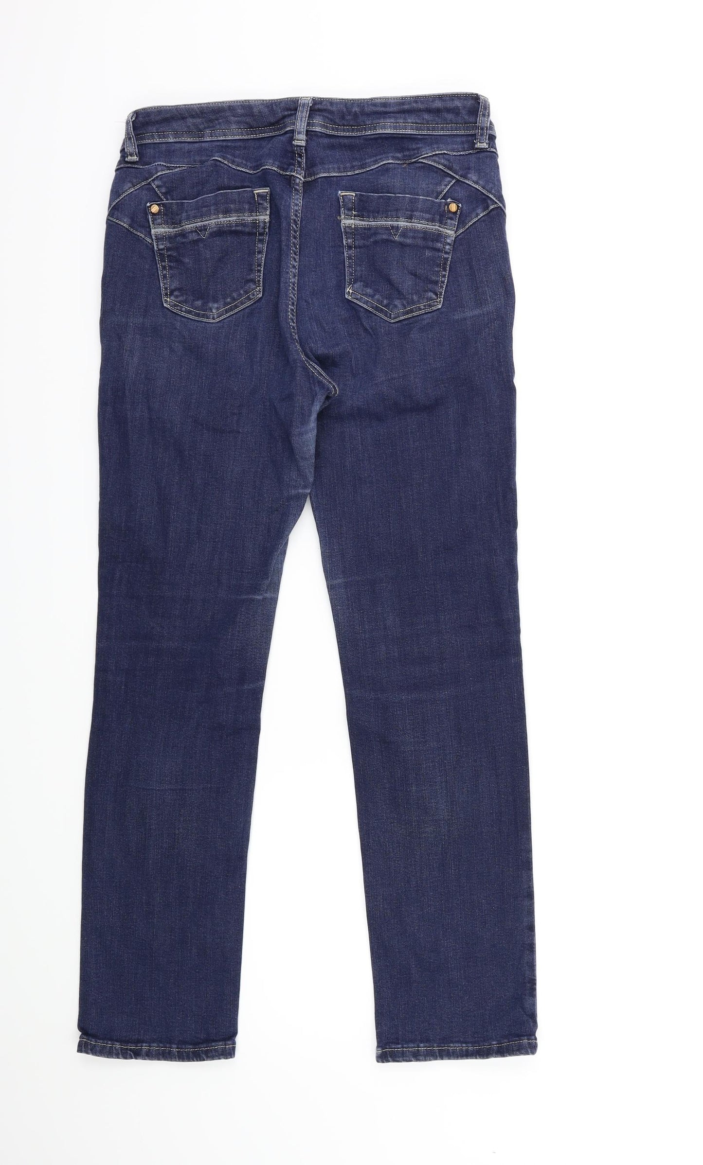 Per Una Womens Blue  Denim Straight Jeans Size 30 in L27 in