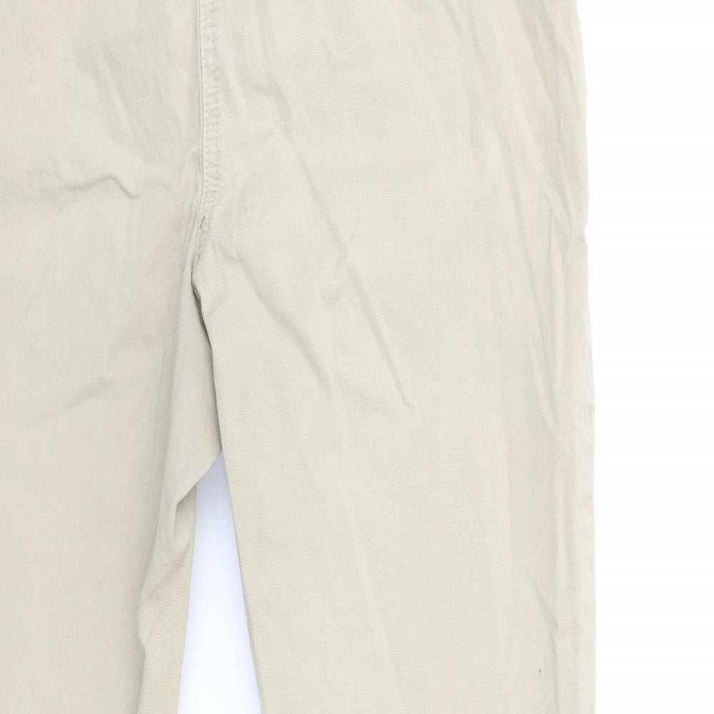 NEXT Womens Beige   Chino Trousers Size 12 L25 in
