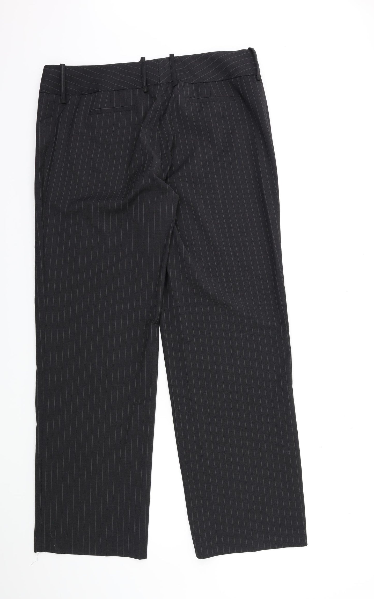 Brooke Taverner Womens Grey Striped  Trousers  Size 34 in L30 in
