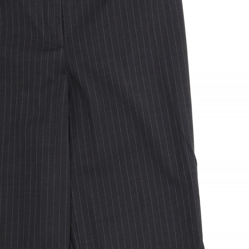 Brooke Taverner Womens Grey Striped  Trousers  Size 34 in L30 in