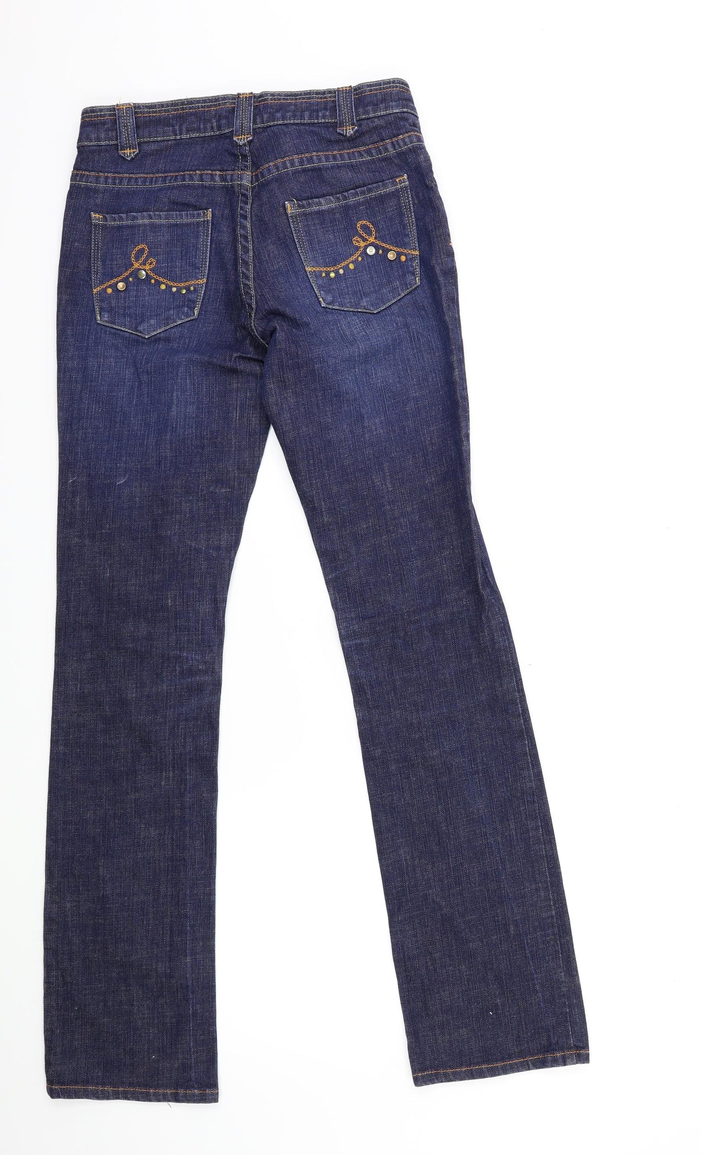 NEXT Womens Blue  Denim Straight Jeans Size 8 L30 in