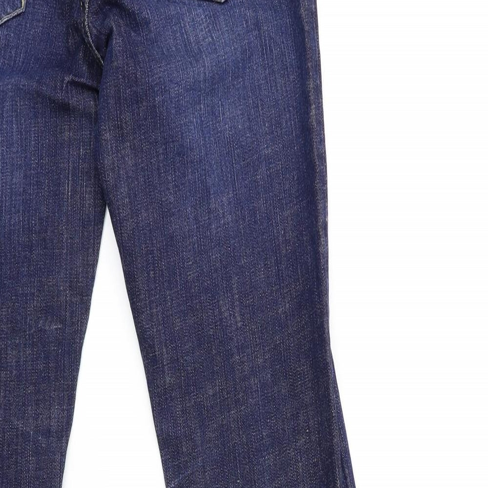 NEXT Womens Blue  Denim Straight Jeans Size 8 L30 in