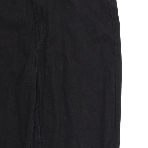 Boohoo Womens Black  Denim Mom Jeans Size 14 L25 in