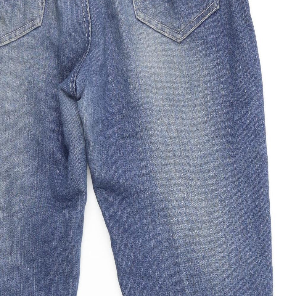 Denim & Co. Womens Blue  Denim Mom Jeans Size 12 L24 in