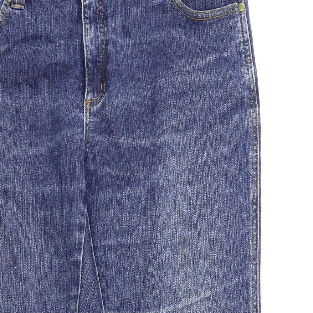 my wear Womens Blue  Denim Straight Jeans Size 18 L27 in
