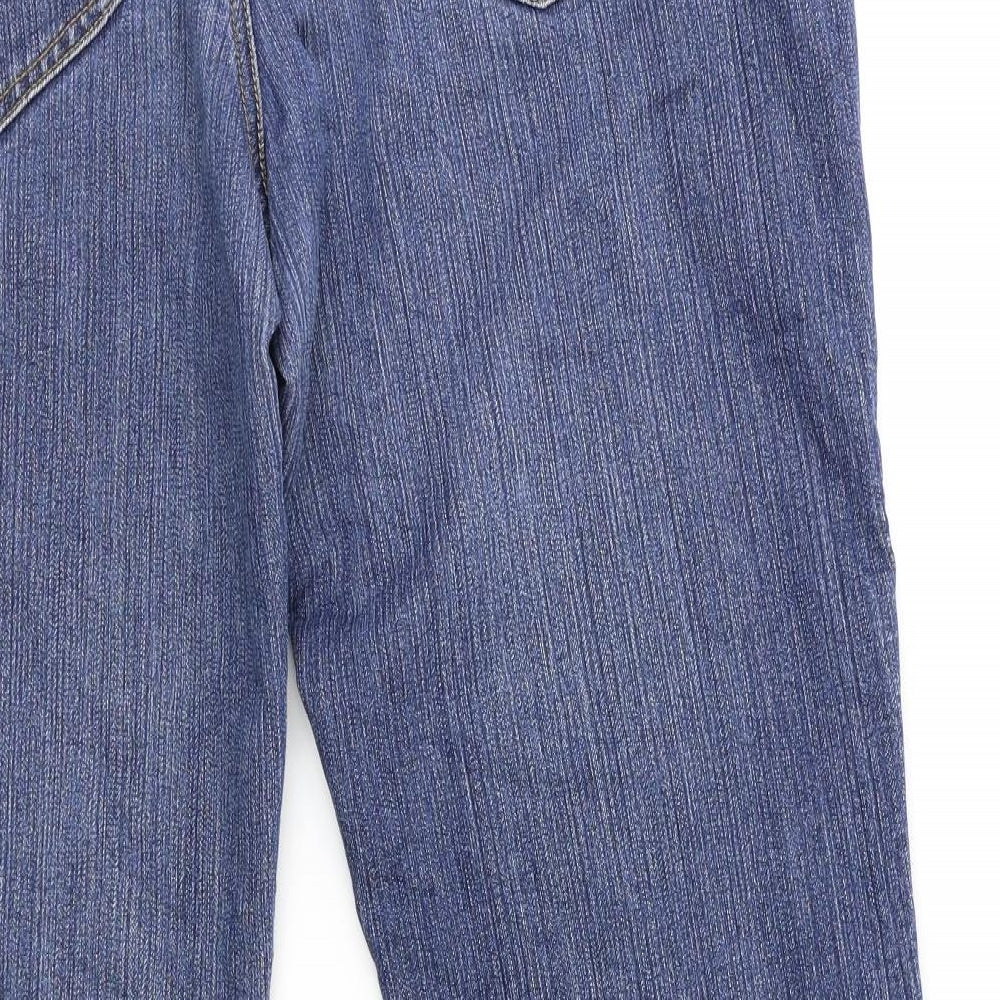 my wear Womens Blue  Denim Straight Jeans Size 18 L27 in