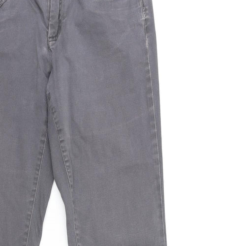 White Stuff Womens Grey  Denim Straight Jeans Size 8 L30 in