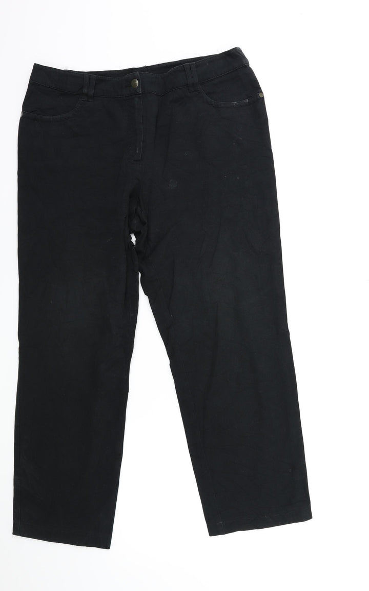 SHE Womens Black  Denim Tapered Jeans Size 14 L26 in