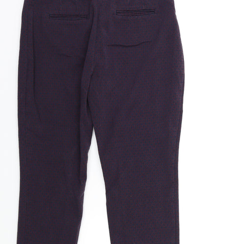 Phase Eight Womens Blue Geometric  Trousers  Size 14 L26 in