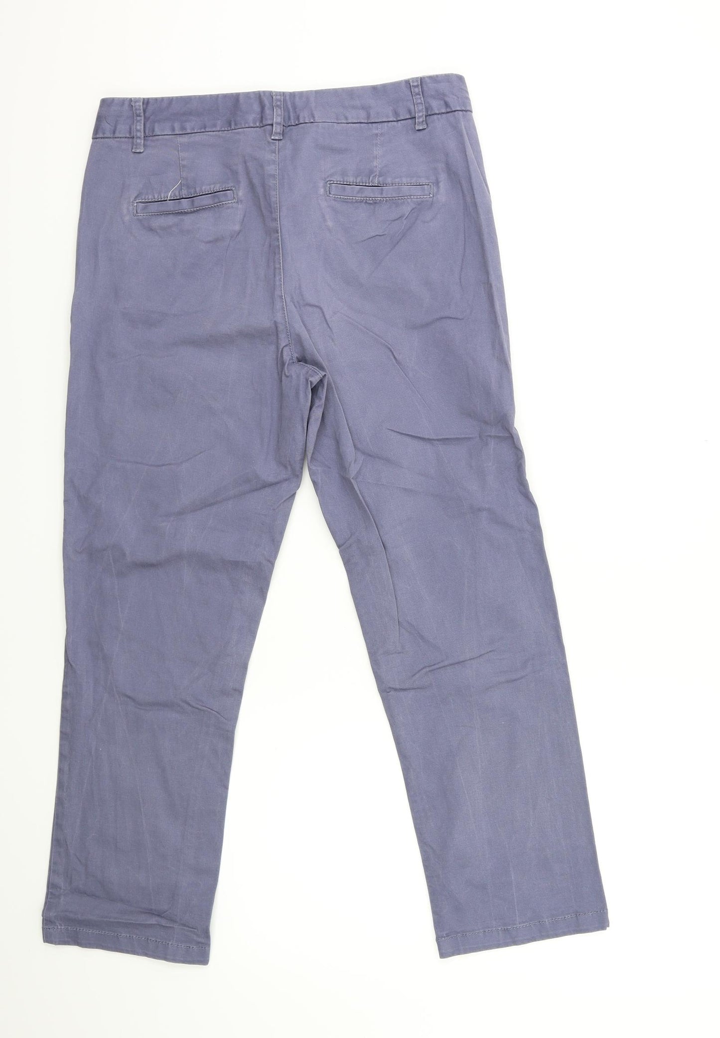 Fat Face Womens Grey   Chino Trousers Size 12 L25 in