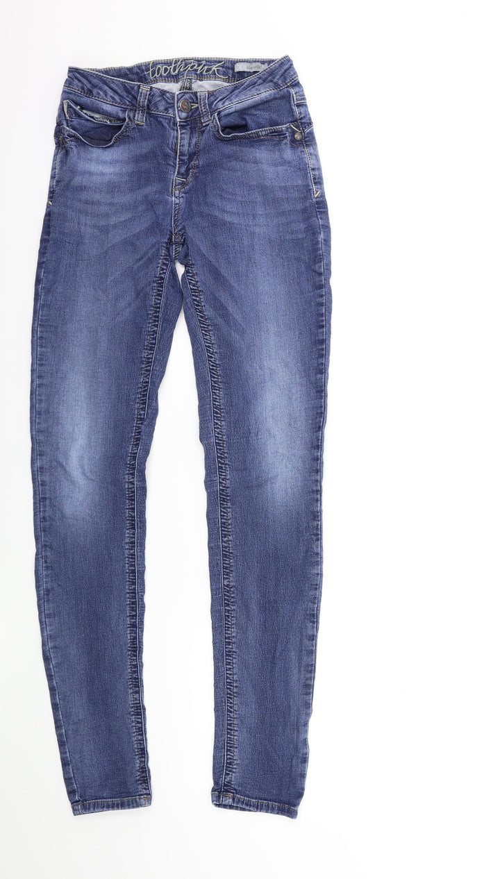 Toothpick Womens Blue  Denim Skinny Jeans Size 6 L29 in