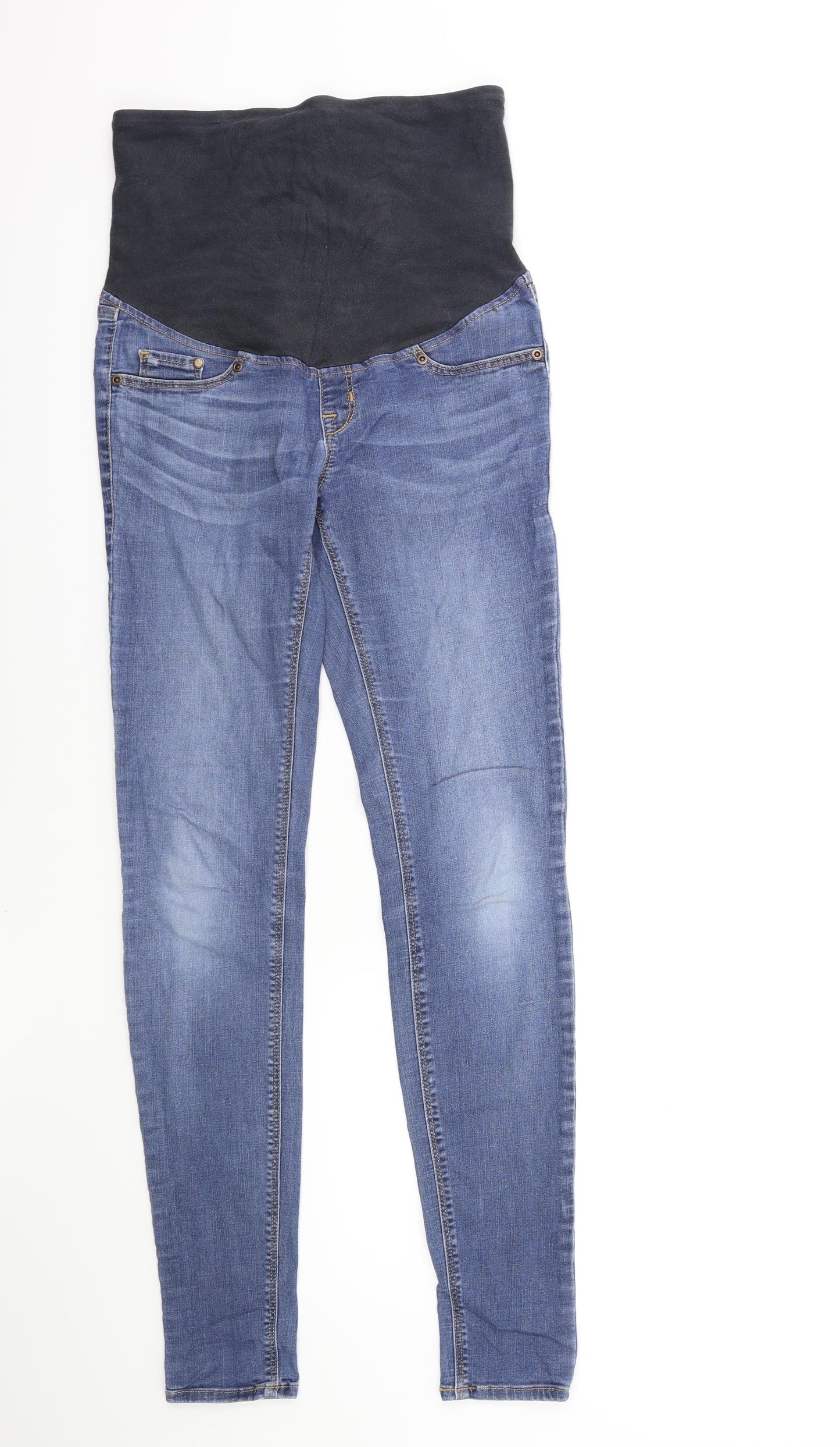 H&M Womens Blue  Denim Jegging Jeans Size 8 L29 in