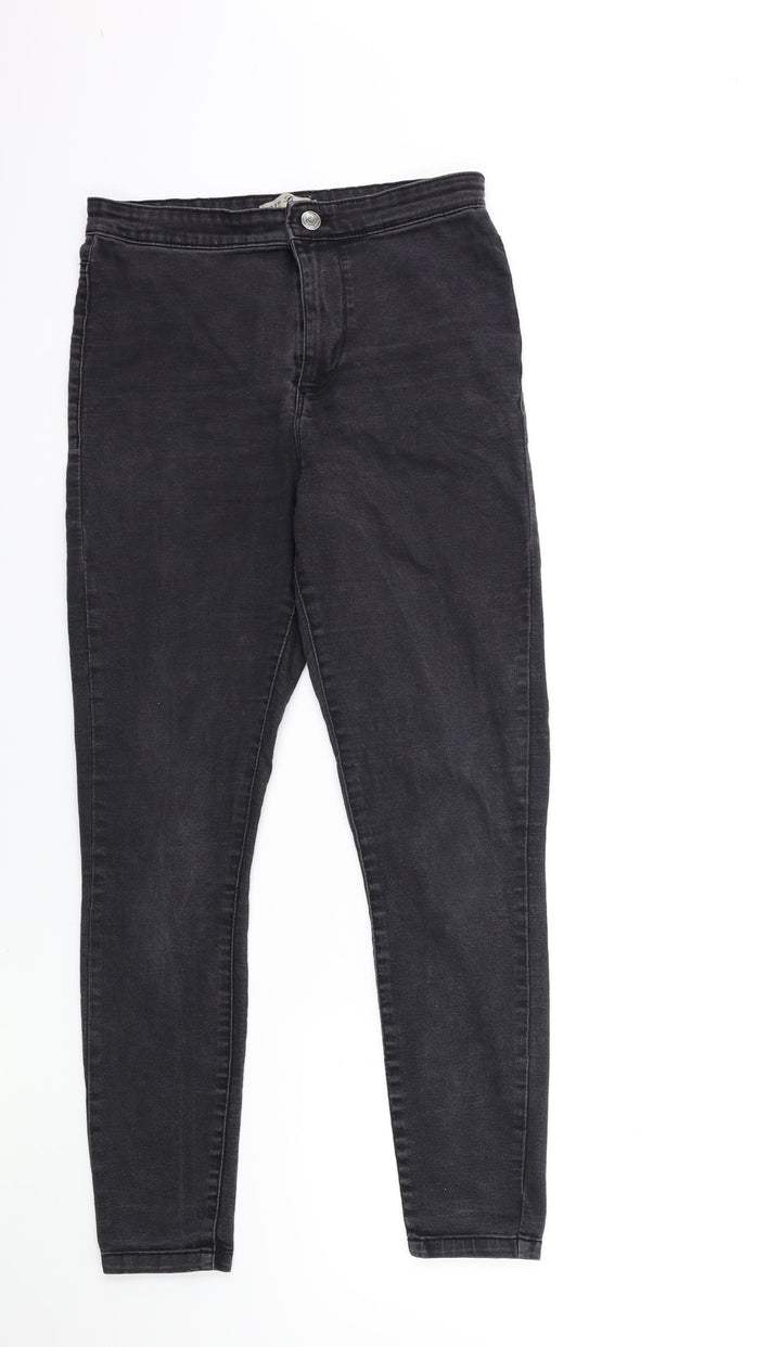 Denim & Co. Womens Black Denim Skinny Jeans Size 12 L27 in