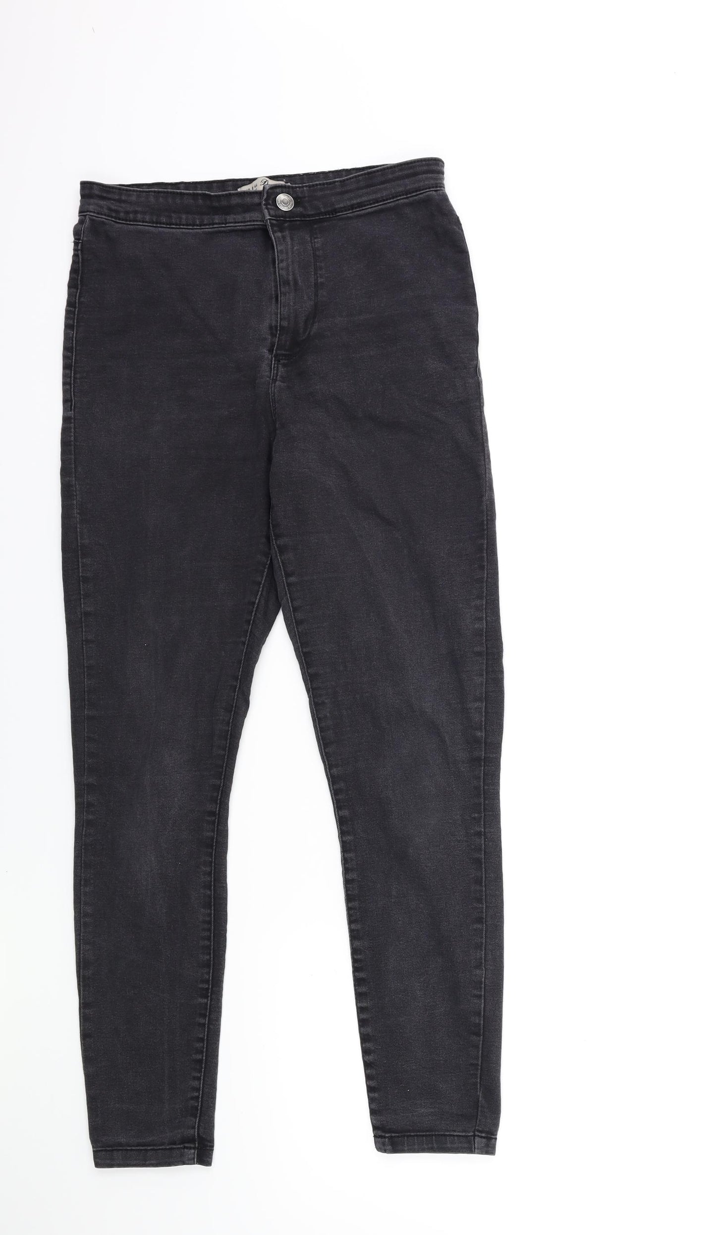Denim & Co. Womens Black  Denim Skinny Jeans Size 12 L27 in