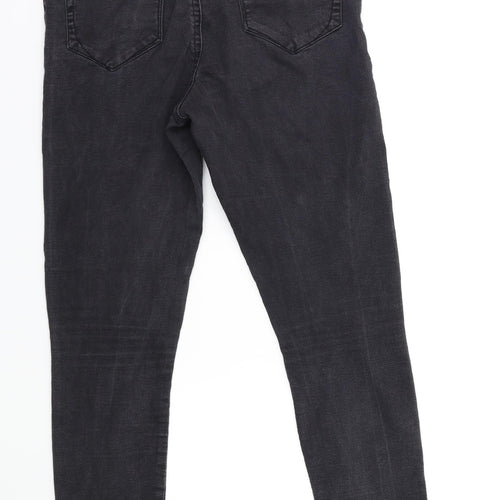 Denim & Co. Womens Black  Denim Skinny Jeans Size 12 L27 in