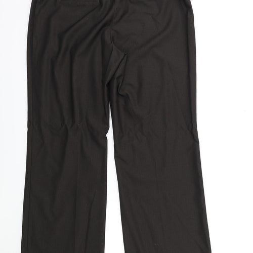 NEXT Womens Brown Striped  Trousers  Size 34 in L30 in