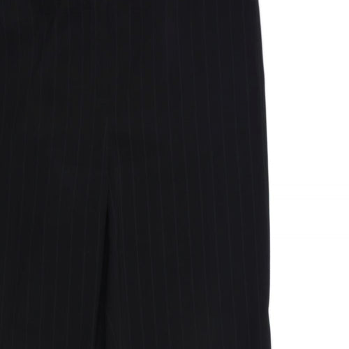 Preworn Womens Black Striped  Trousers  Size 36 in L30 in