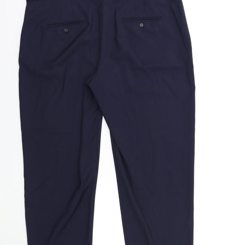 Marks and Spencer Womens Blue   Trousers  Size 14 L25 in