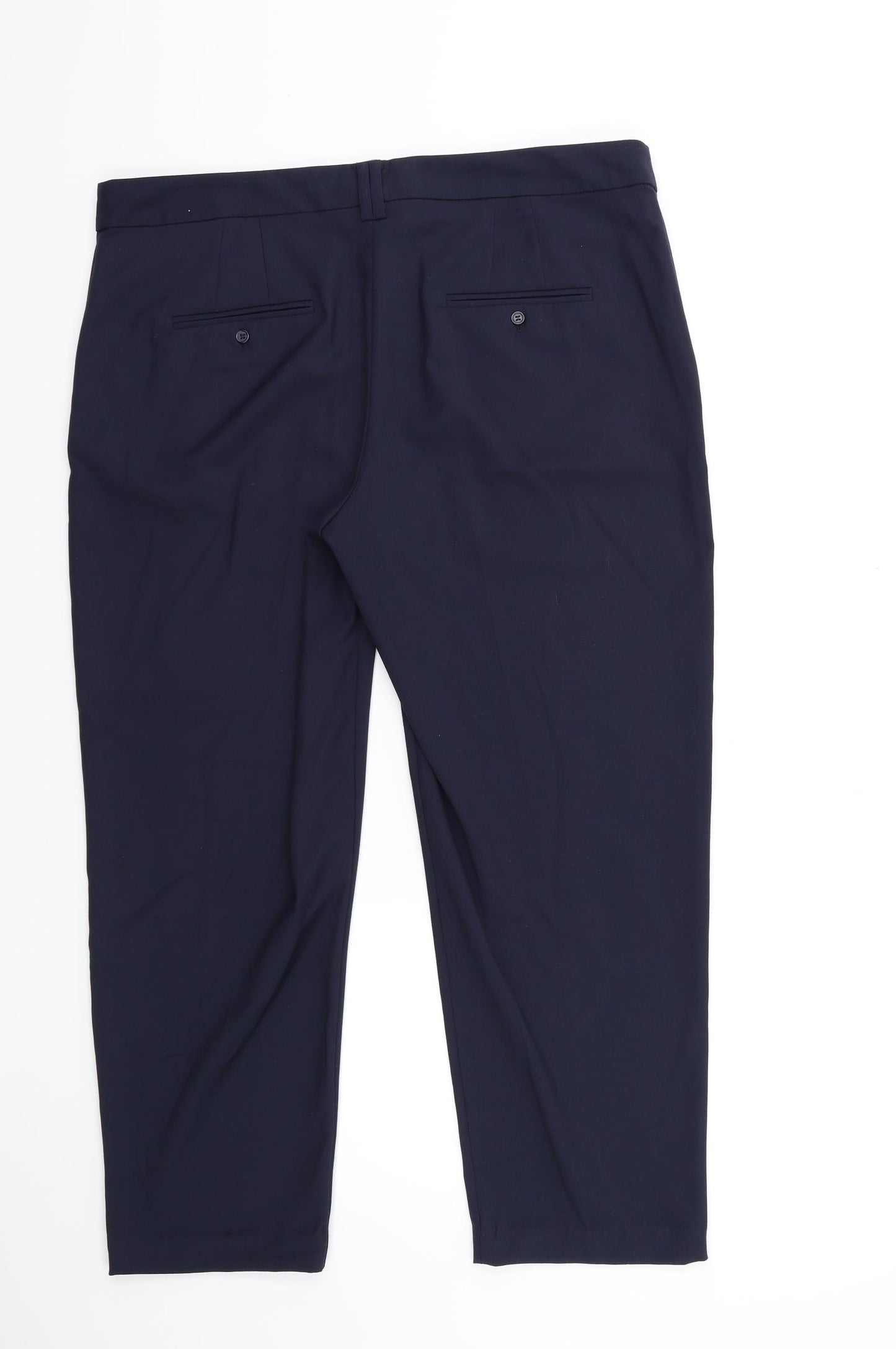 Marks and Spencer Womens Blue   Trousers  Size 14 L25 in