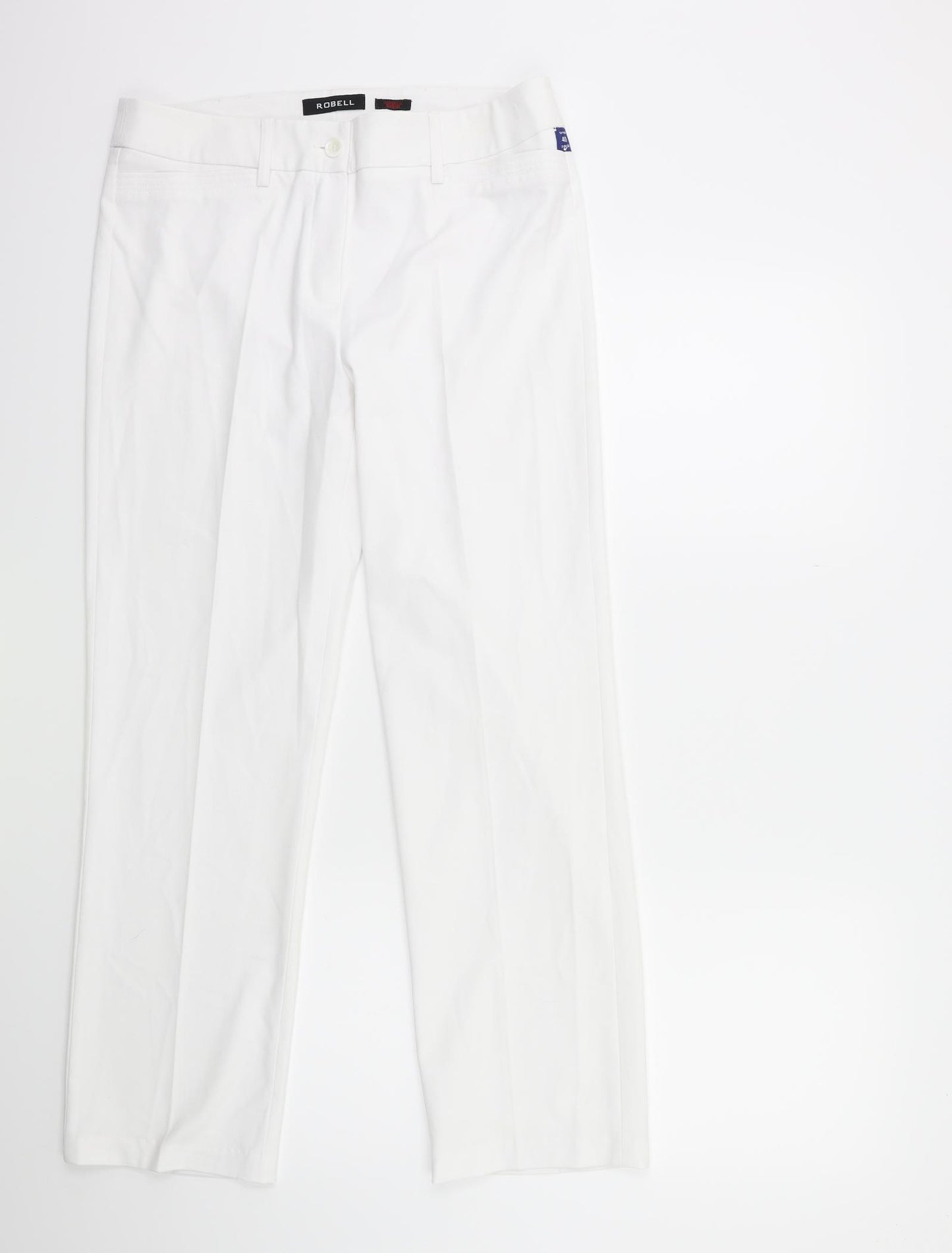 ROBELL Womens White   Trousers  Size 14 L28 in
