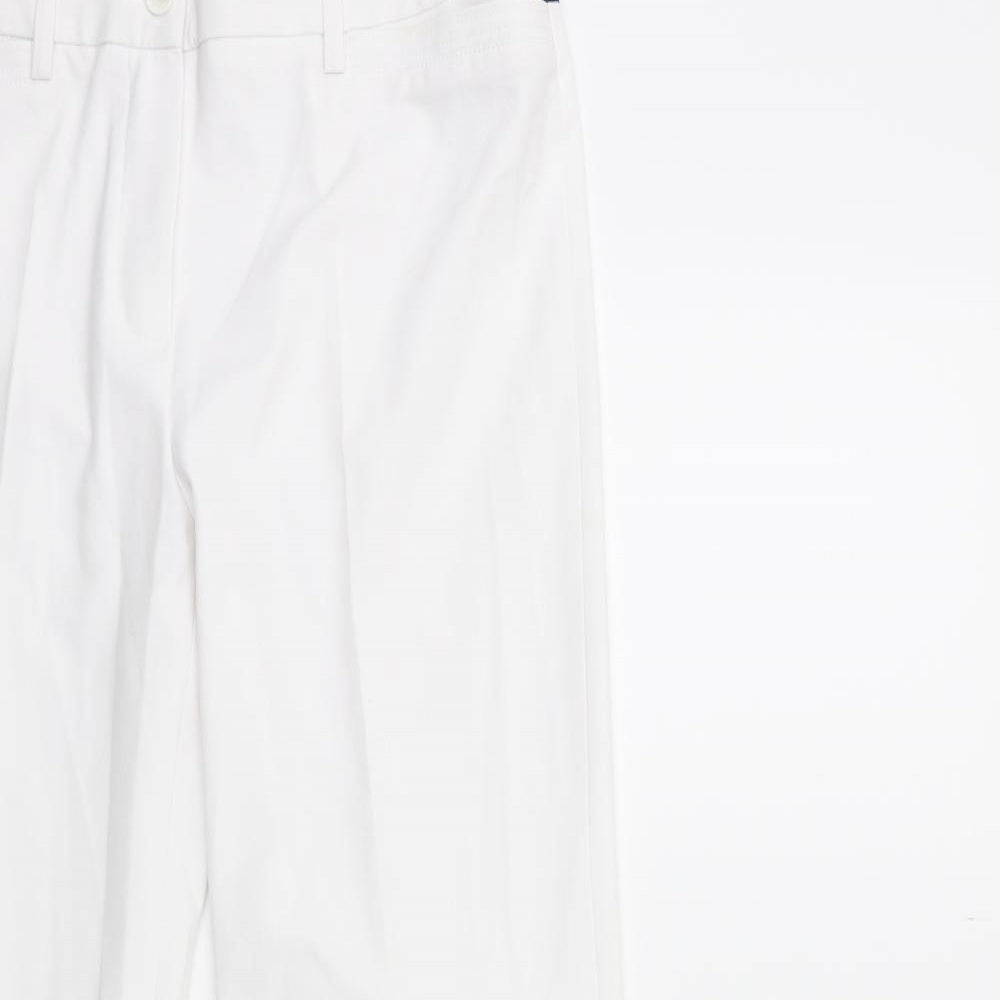ROBELL Womens White   Trousers  Size 14 L28 in
