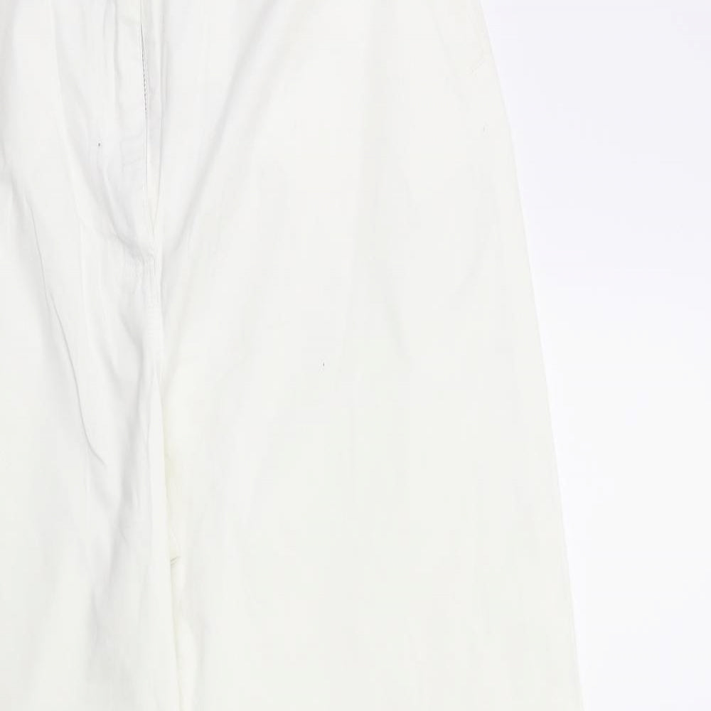 gooske Womens White   Trousers  Size 18 L29 in