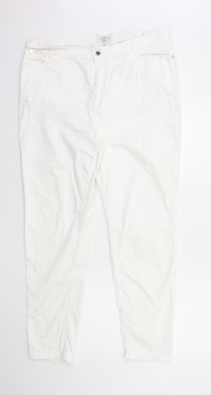 Country Casuals Womens White   Trousers  Size 18 L28 in