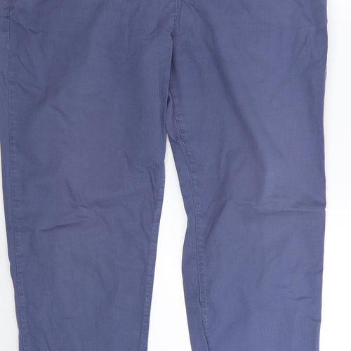 Per Una Womens Blue   Chino Trousers Size 14 L28 in