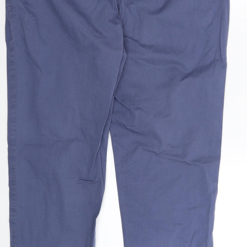 Per Una Womens Blue   Chino Trousers Size 14 L28 in
