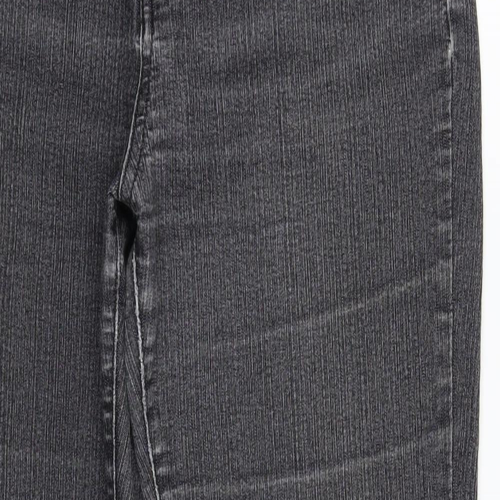 Per Una Womens Grey  Denim Bootcut Jeans Size 10 L30 in