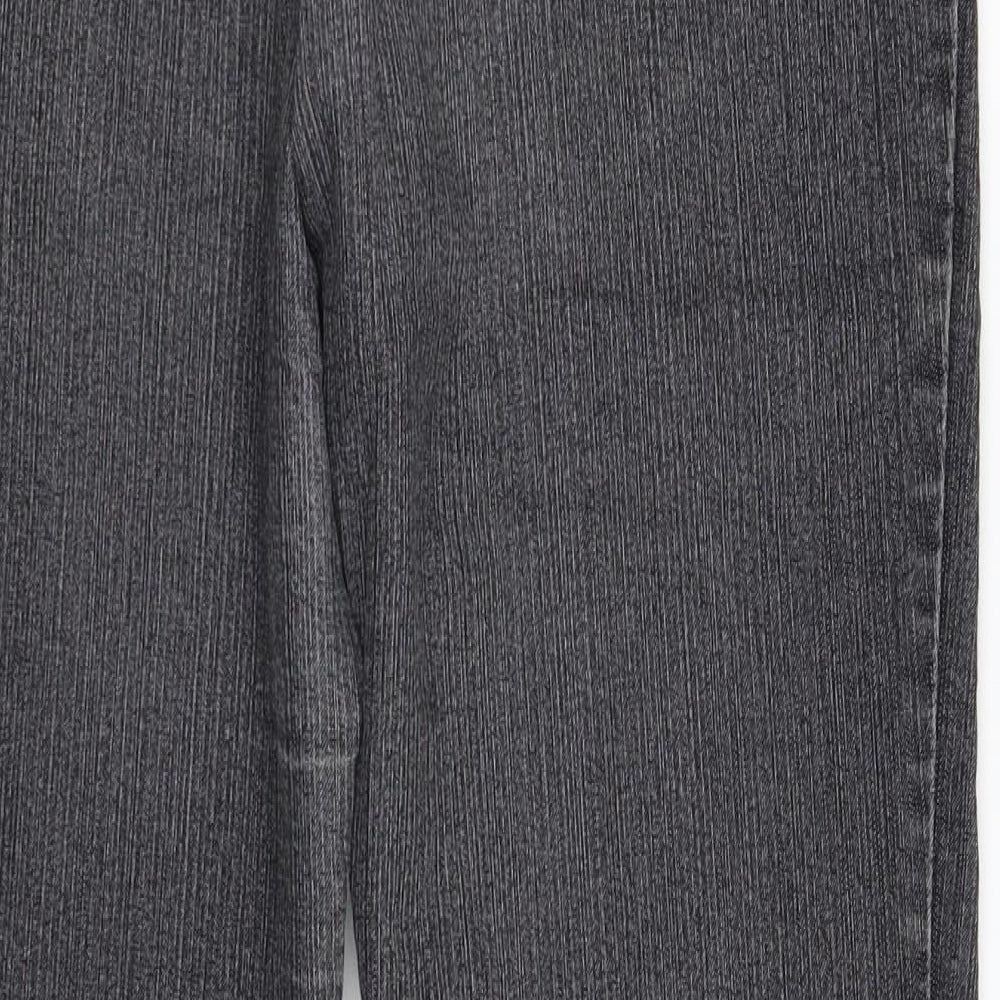 Per Una Womens Grey  Denim Bootcut Jeans Size 10 L30 in