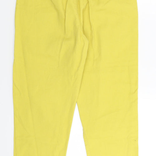 Denim Co Womens Yellow  Denim Straight Jeans Size 10 L27 in
