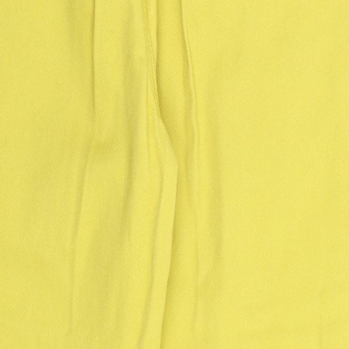 Denim Co Womens Yellow  Denim Straight Jeans Size 10 L27 in