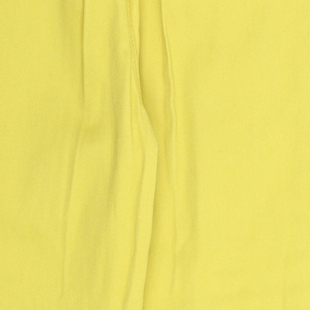 Denim Co Womens Yellow  Denim Straight Jeans Size 10 L27 in