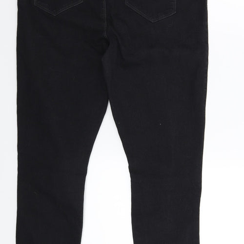 Pep&Co Womens Black  Denim Jegging Jeans Size 14 L28 in