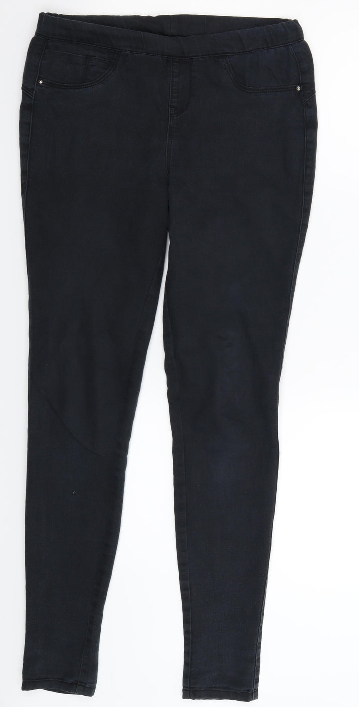Preworn Womens Black  Denim Jegging Jeans Size 30 in L30 in