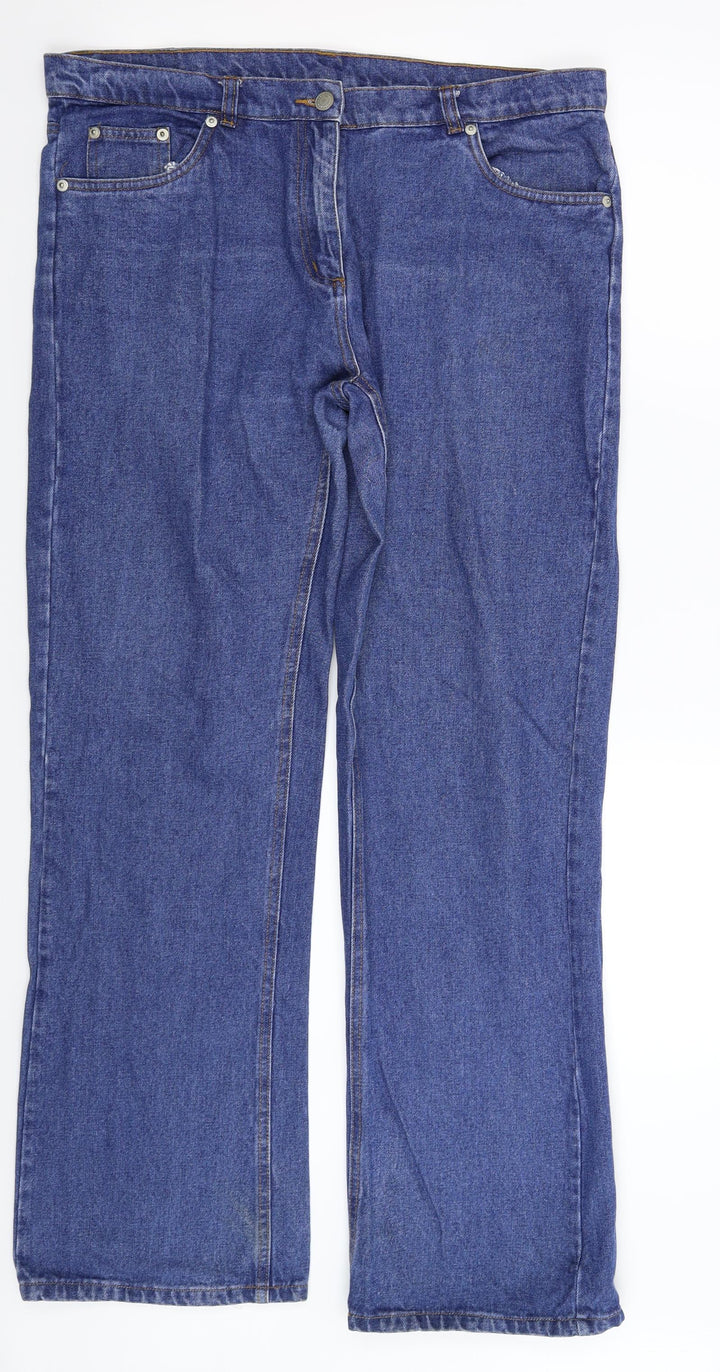 Denim wear Womens Blue  Denim Bootcut Jeans Size 36 in L31 in