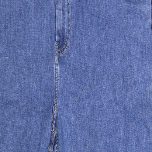Marks and Spencer Womens Blue  Denim Cropped Jeans Size 18 L24 in