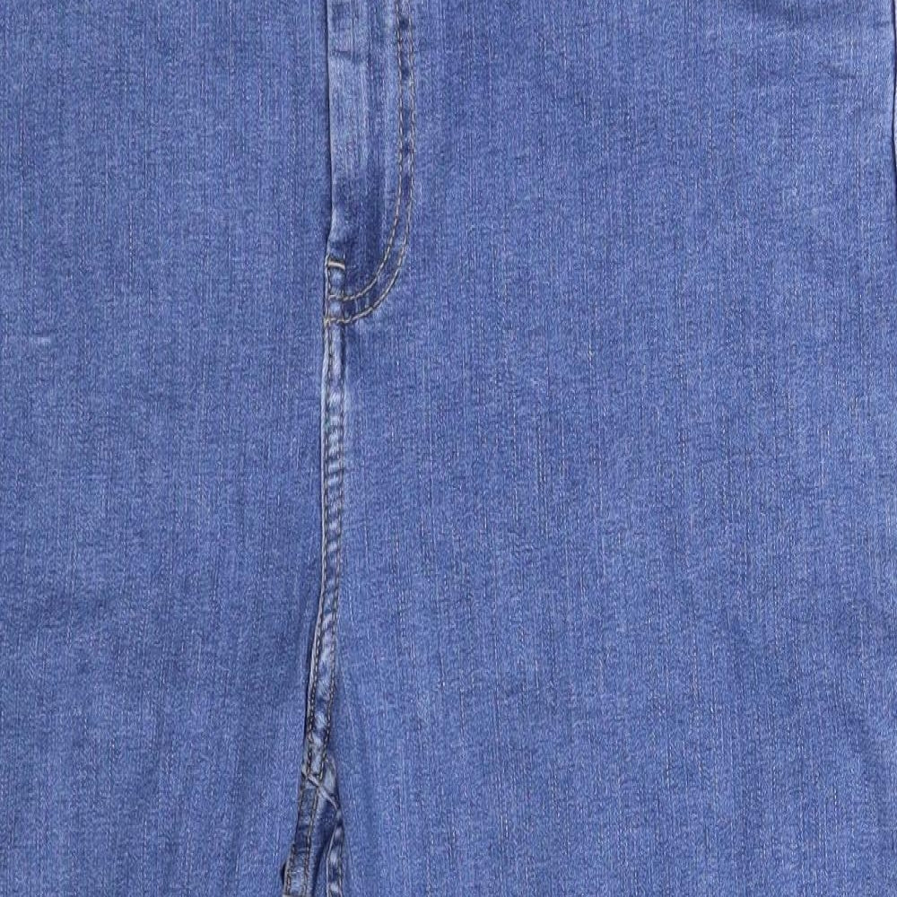 Marks and Spencer Womens Blue  Denim Cropped Jeans Size 18 L24 in