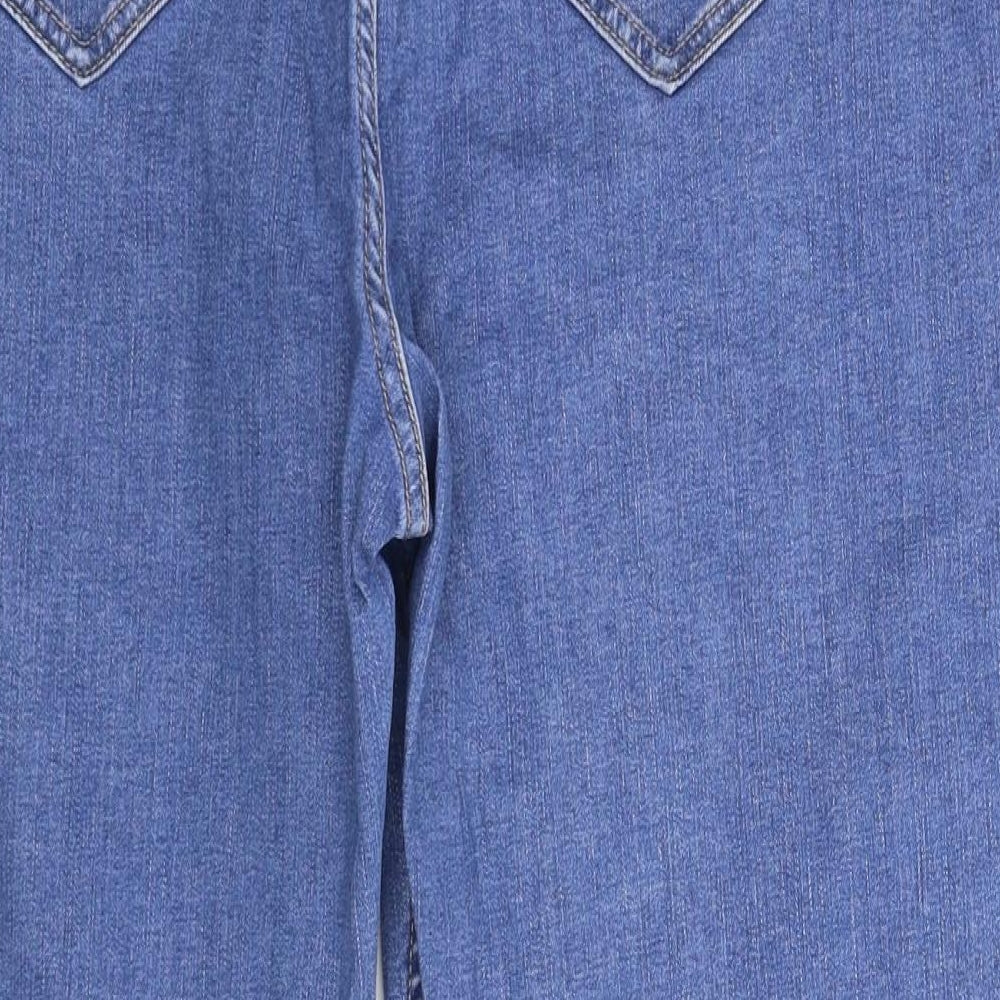 Marks and Spencer Womens Blue  Denim Cropped Jeans Size 18 L24 in