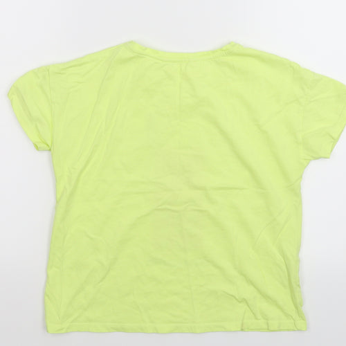 Mango Girls Green   Basic T-Shirt Size 9-10 Years