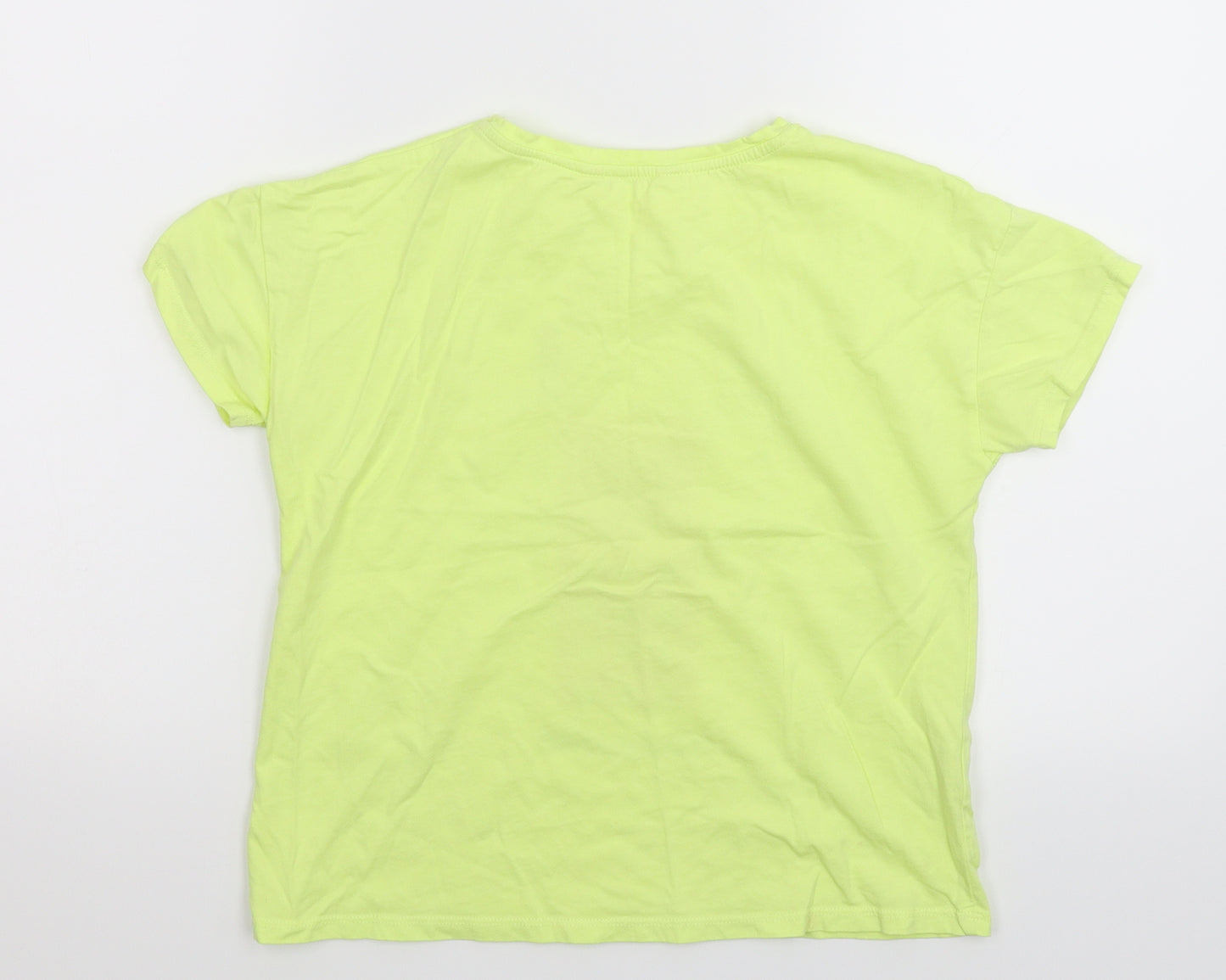 Mango Girls Green   Basic T-Shirt Size 9-10 Years