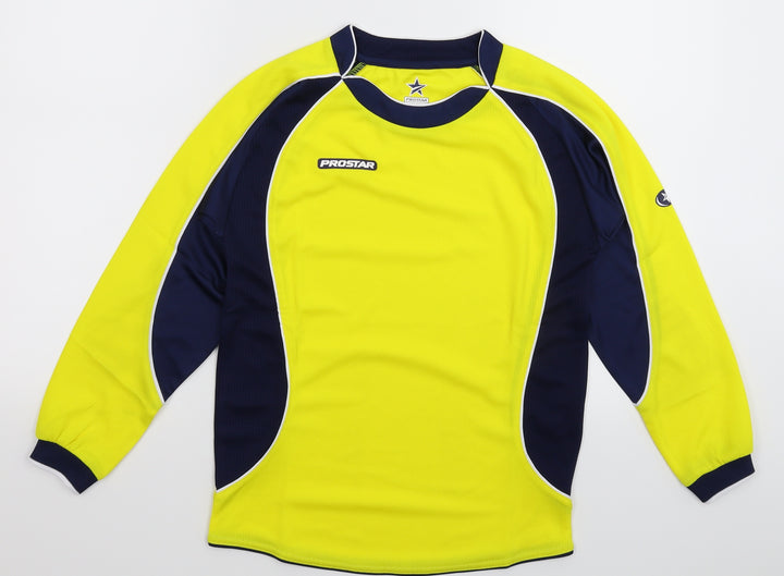 Prostar Boys Yellow   Jersey T-Shirt Size 10 Years
